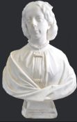 Large C19th marble bust hurricane Jessie