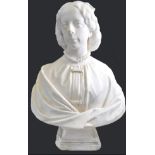 Large C19th marble bust hurricane Jessie