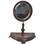 C19th shaving mirror on adjustable stand