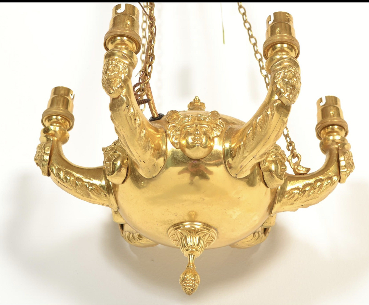 C19th ormulo classical style chandelier - Image 4 of 6