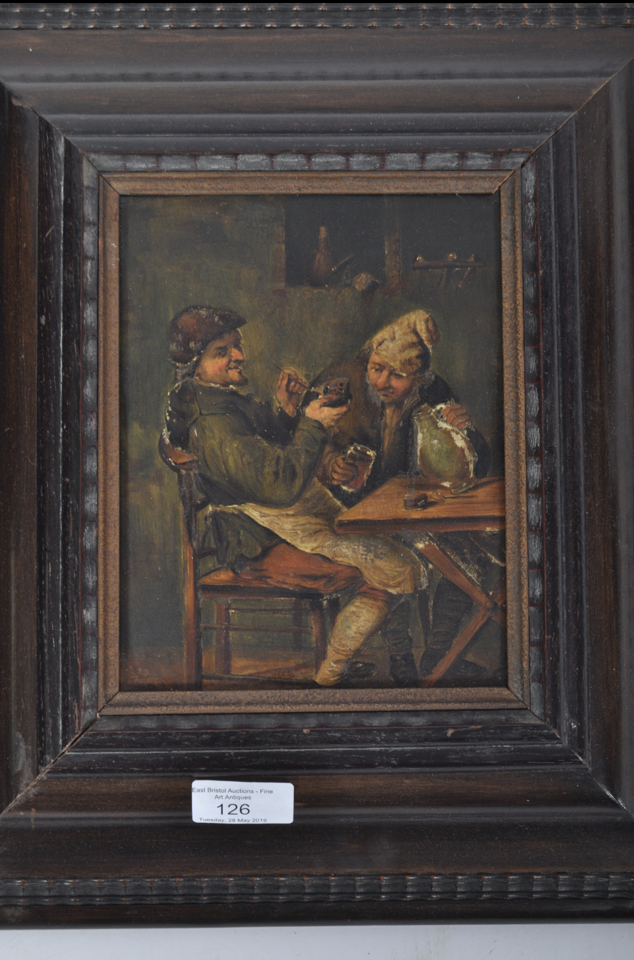 After David Teniers a pair of paintings of tavern scenes - Image 3 of 3