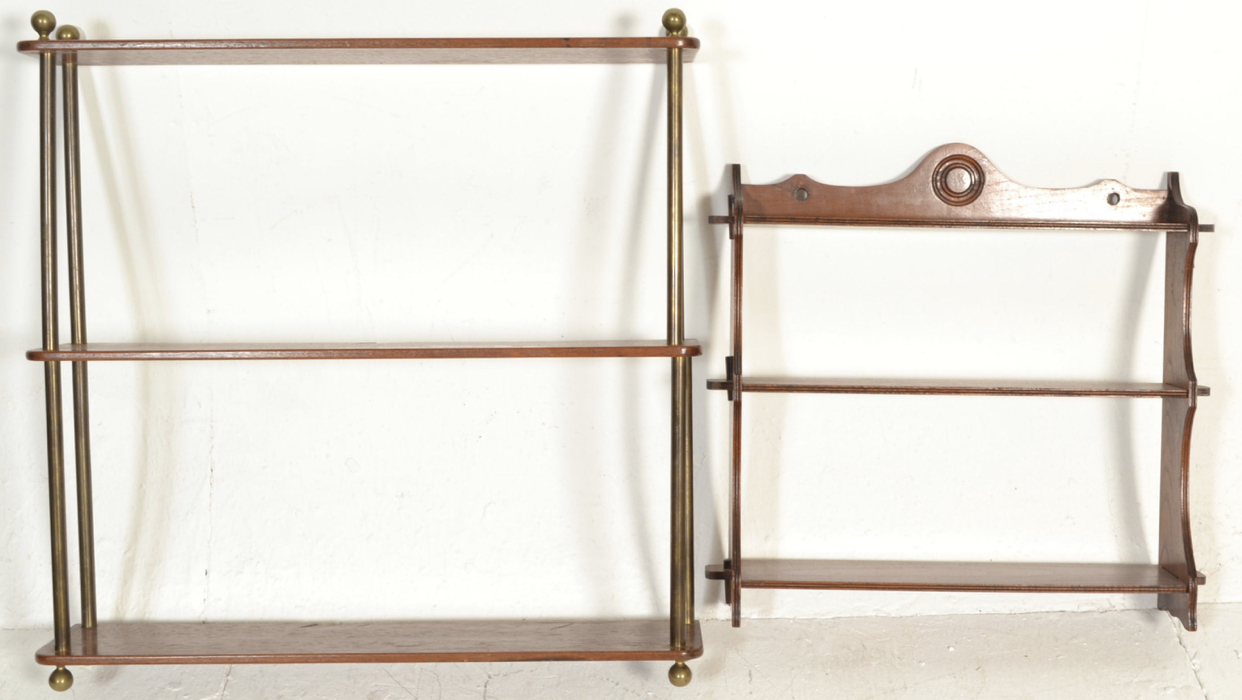 C19th wall shelves