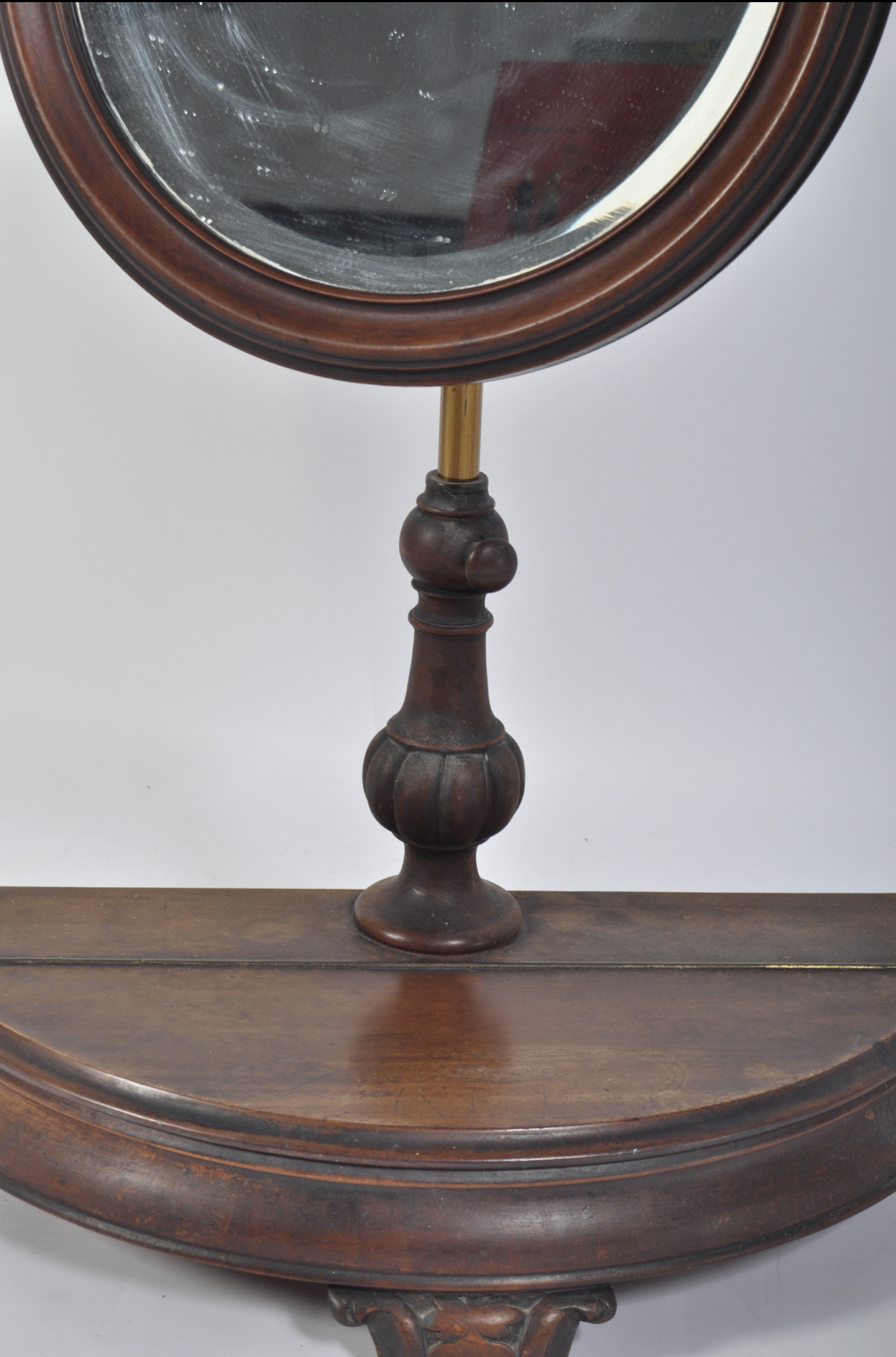 C19th shaving mirror on adjustable stand - Image 6 of 7