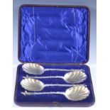 Boxed set of large apostle spoons