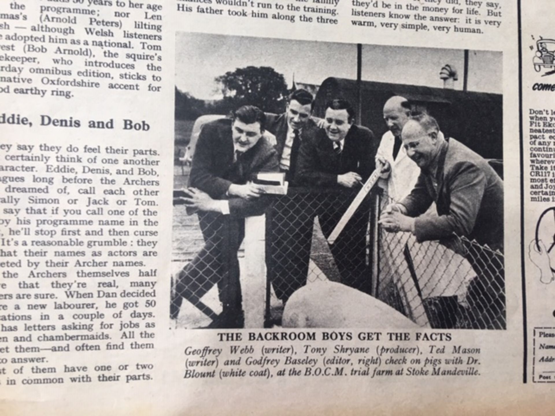 Collectable News Article From 1953. Meet The Archers In Ambridge. - Image 11 of 23