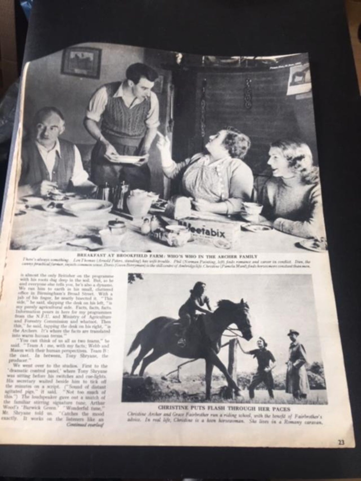 Collectable News Article From 1953. Meet The Archers In Ambridge. - Image 5 of 23