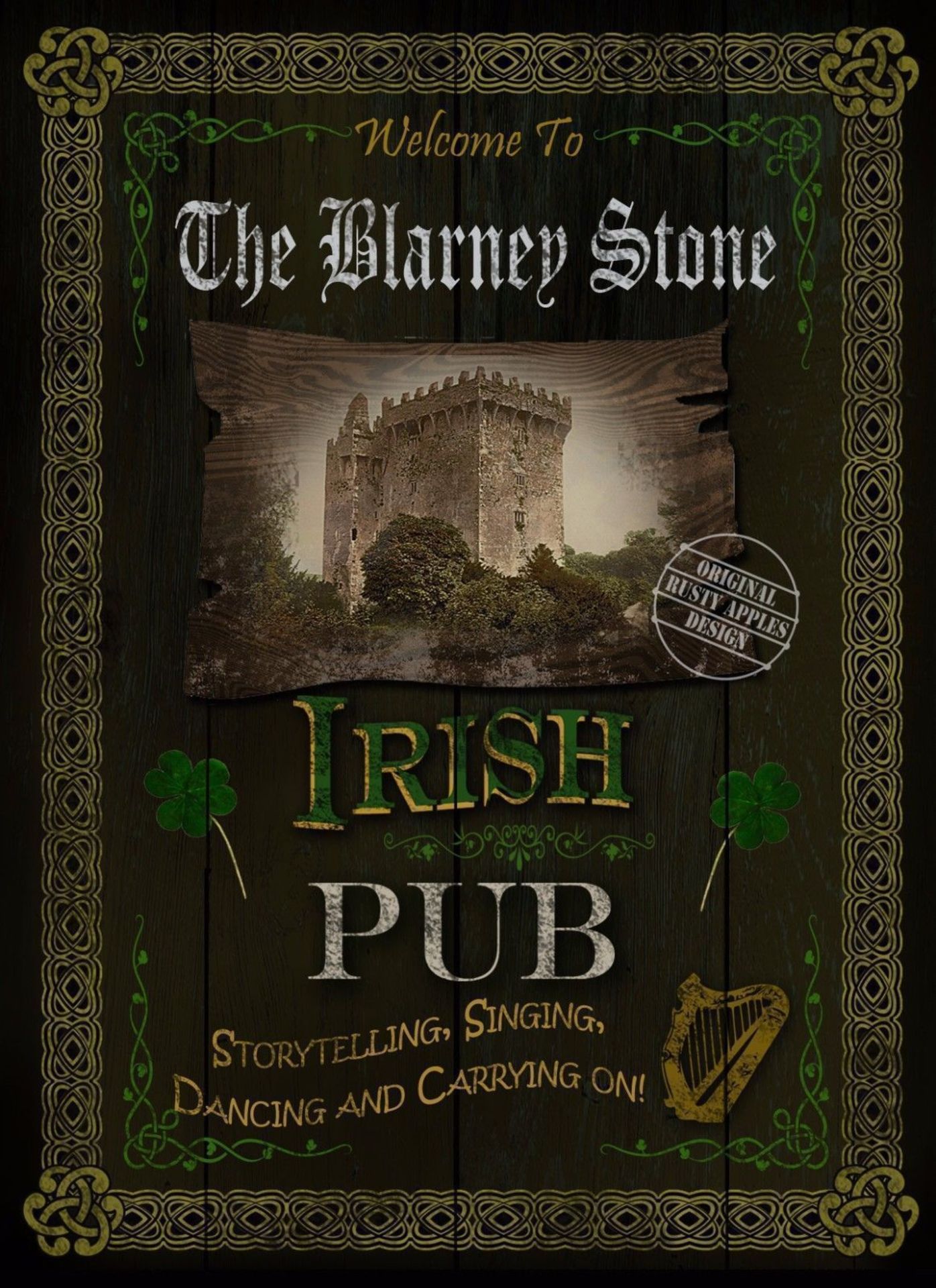 3x Retro Style Reproduction Metal Irish Pub Signs 16" x 12" - Image 5 of 6