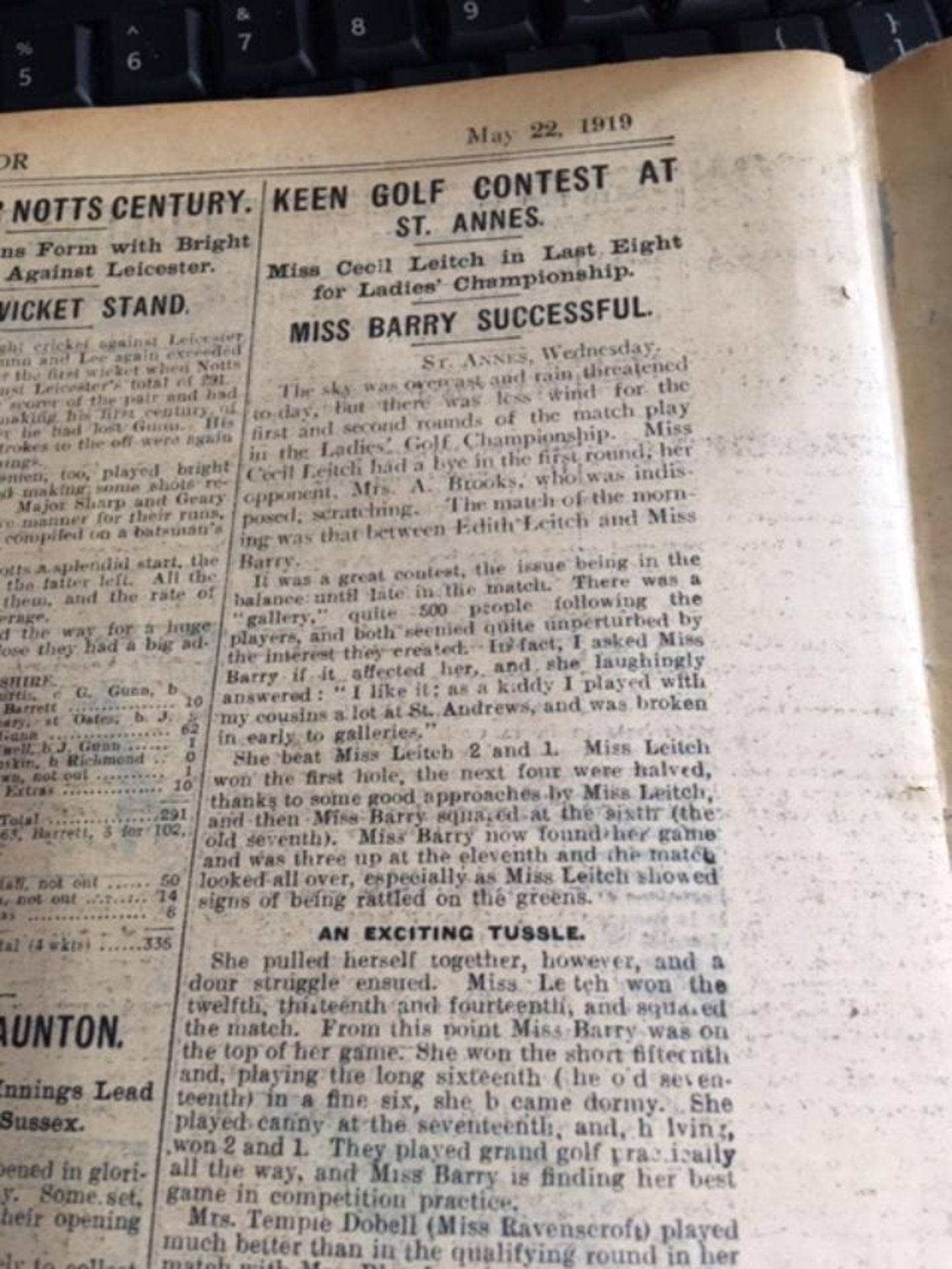 A Complete Edition Of The Daily Mirror. Dated Thursday May 22nd 1919 - Image 10 of 12