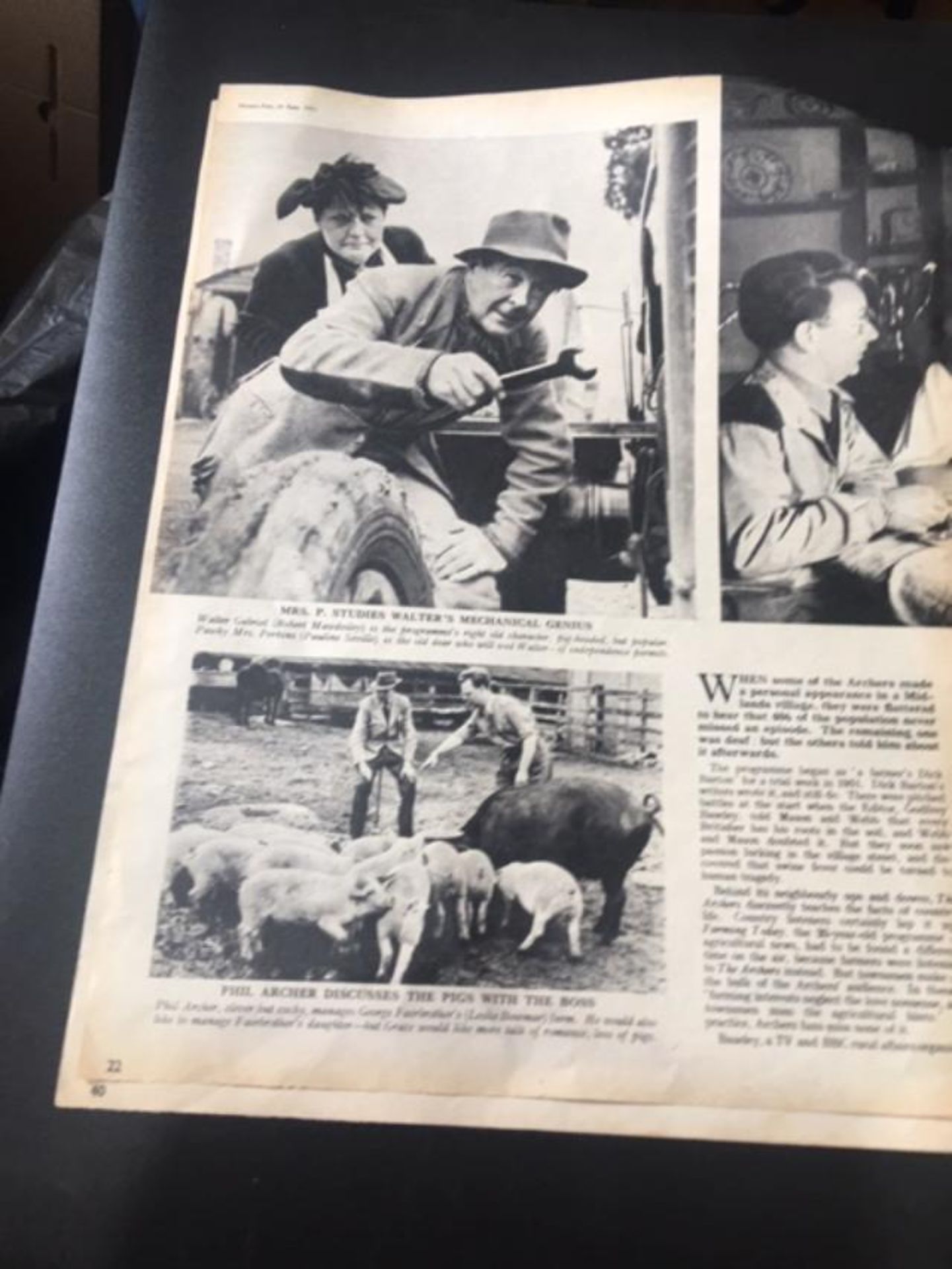 Collectable News Article From 1953. Meet The Archers In Ambridge. - Image 4 of 23