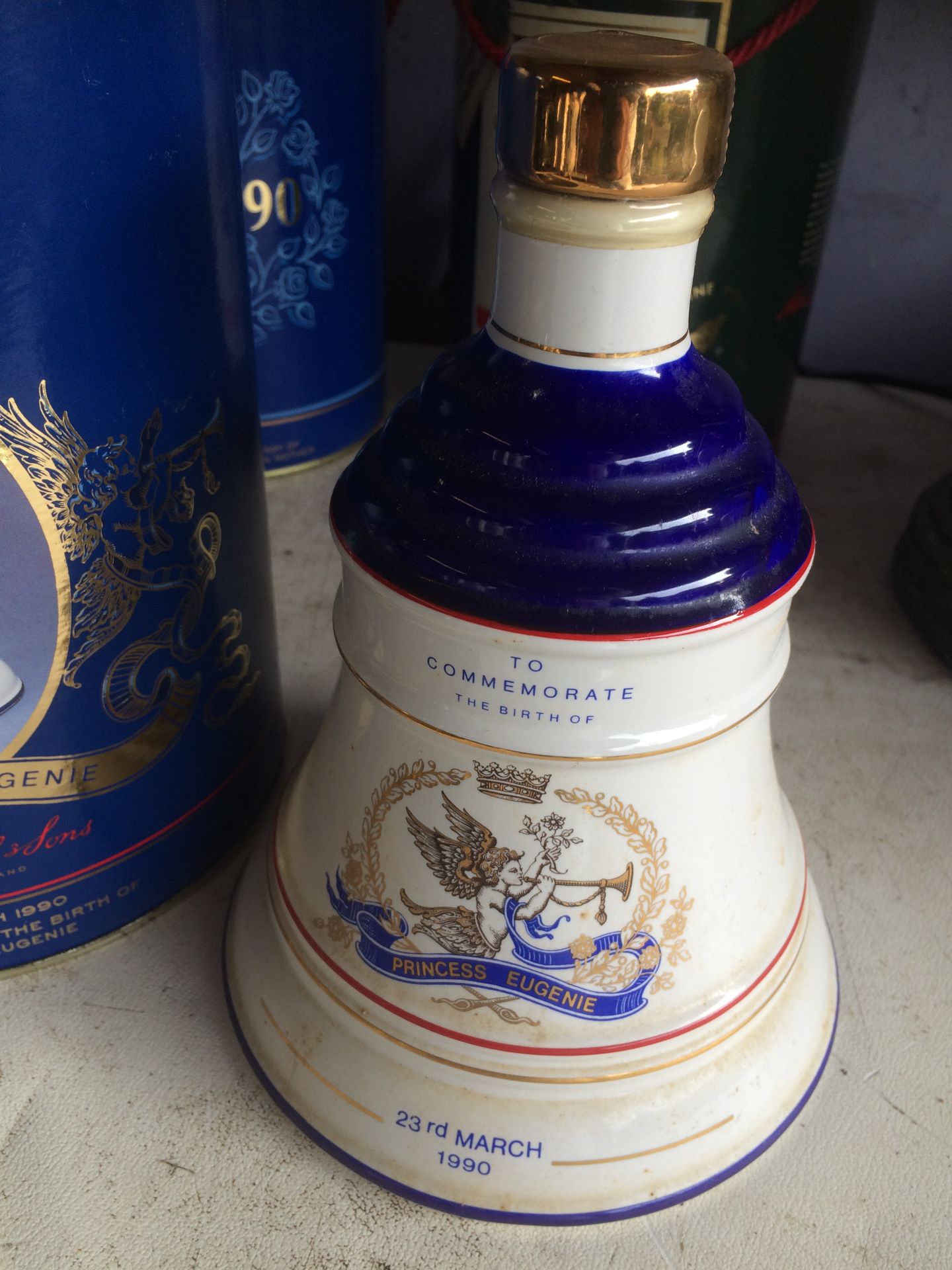 Bells Whiskey Decanter. 1990 Princess Eugeine