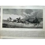 The Road To Gretna Green By Heywood Hardy Original 1871 Print