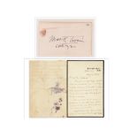 Mark Twain Signed Autograph Letter & Full Autograph. Samuel Clemens