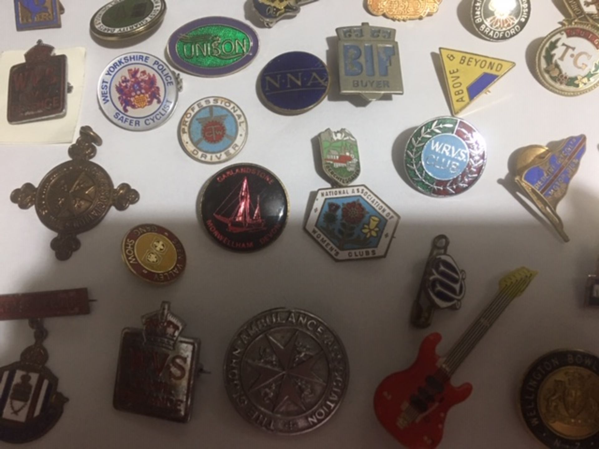 Large Collection Of 50 Vintage Badges, Coins, Medals - Image 12 of 16