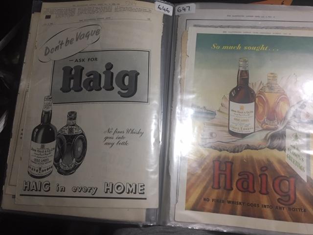 68 Vintage Scotch Whiskey Adverts. John Haig, Johnnie Walker - Image 23 of 28