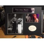 A Signed Mounted Montage Of Hollywood Legend Virginia Mayo.