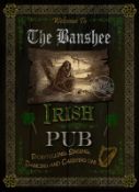 3x Retro Style Reproduction Metal Irish Pub Signs 16" x 12"