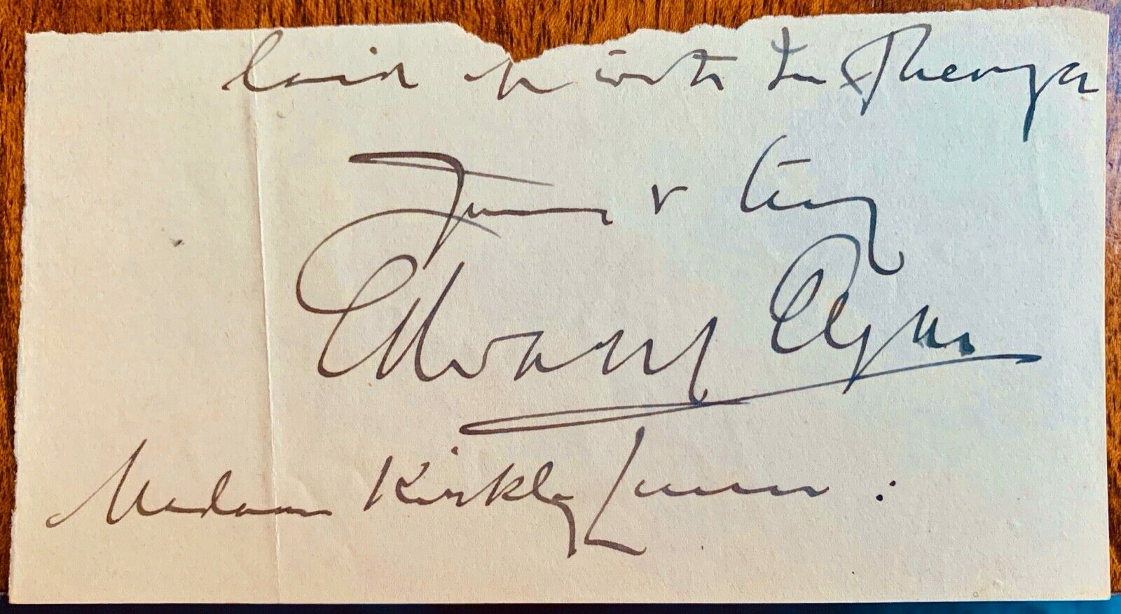 3 Edward Elgar & 1 Arthur Somervell Autograph - Image 11 of 12