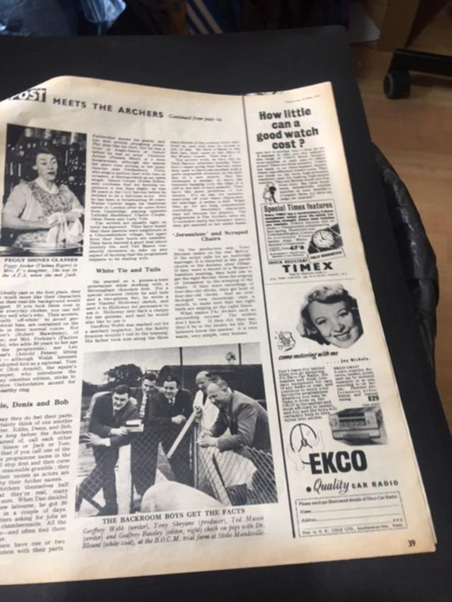 Collectable News Article From 1953. Meet The Archers In Ambridge. - Image 10 of 23