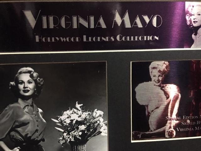 A Signed Mounted Montage Of Hollywood Legend Virginia Mayo. - Image 3 of 6