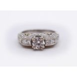 1.53ct Diamond Ring White Gold