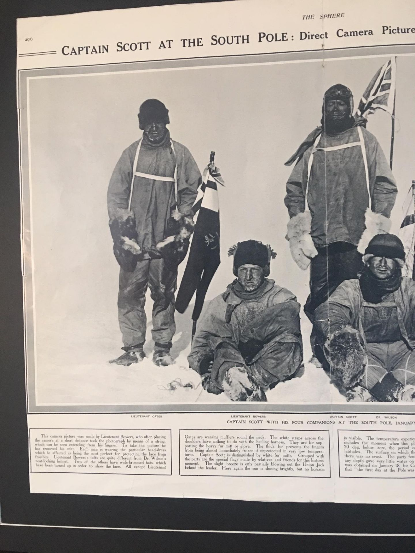 Captain Scott & His Men At The South Pole, 1912. Mounted Original 1922 - Image 3 of 6