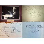 3 Edward Elgar & 1 Arthur Somervell Autograph