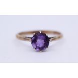 Amethyst 18ct Yellow Gold Ring