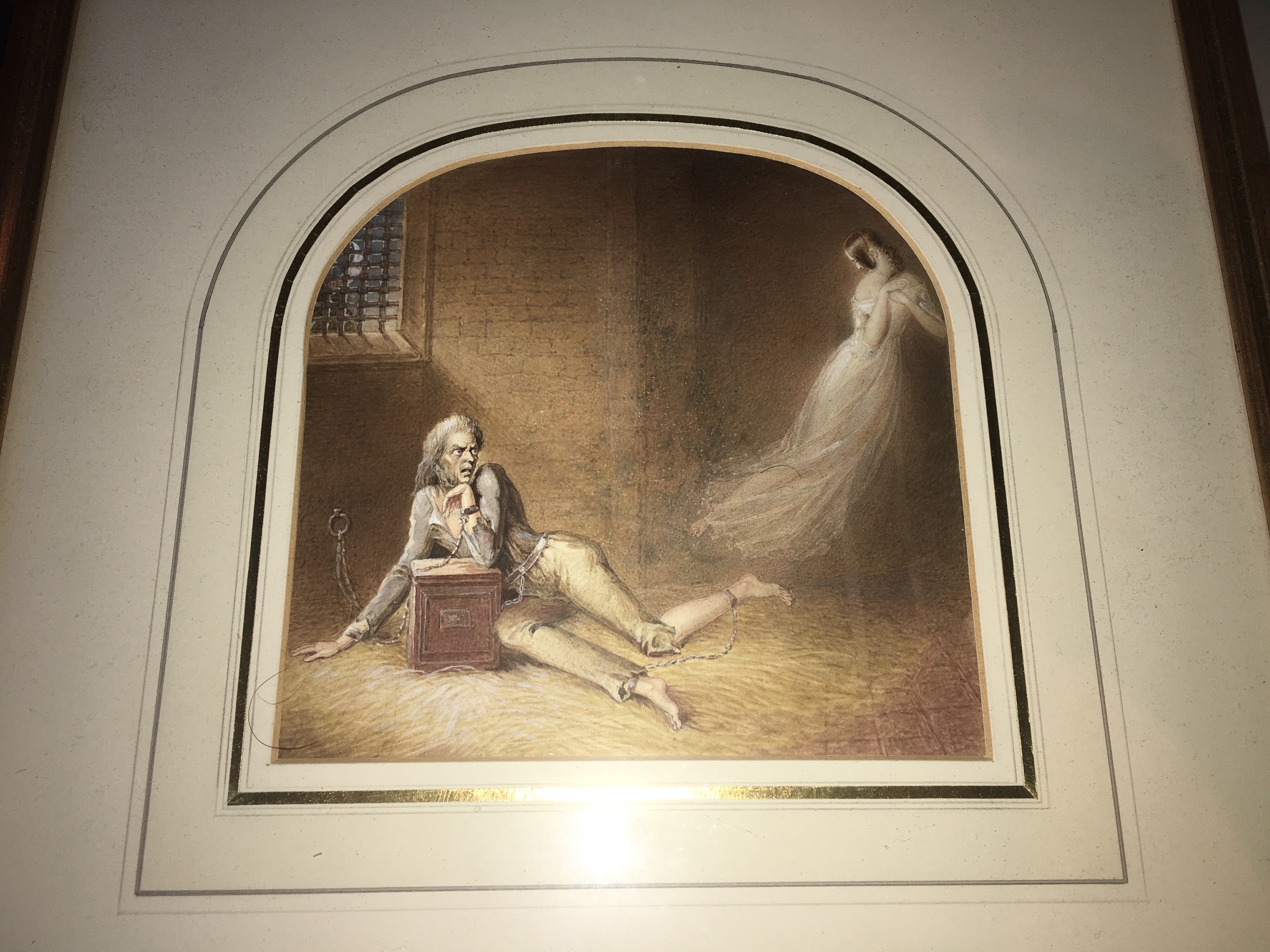 2 Watercolours. Ghost in Dungeon and Queen Victoria & 1 x Print - Image 2 of 17