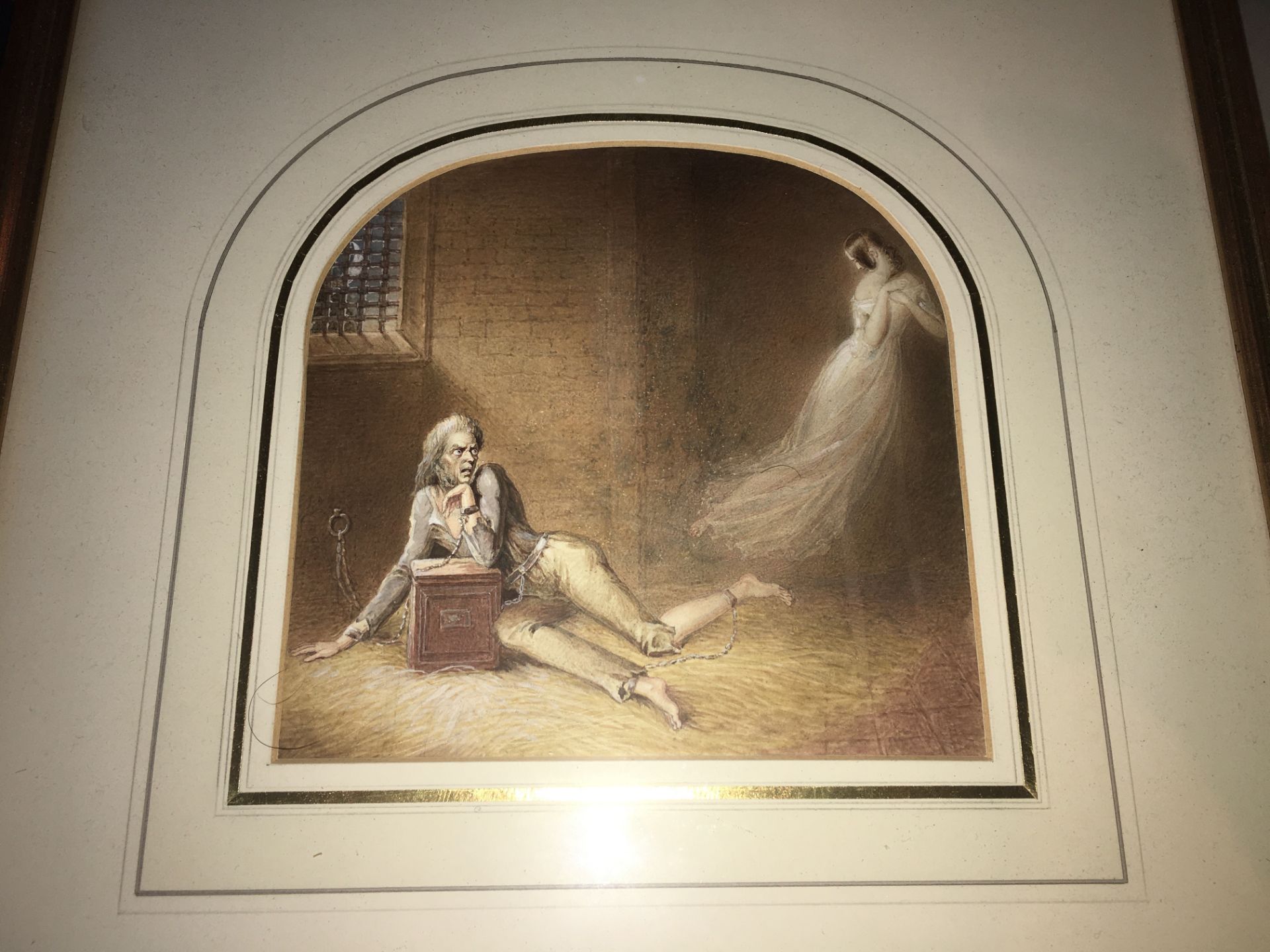 2 Watercolours. Ghost in Dungeon and Queen Victoria & 1 x Print - Image 2 of 17