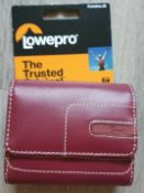 12x Lowepro Leather Digital Camera Case. Red