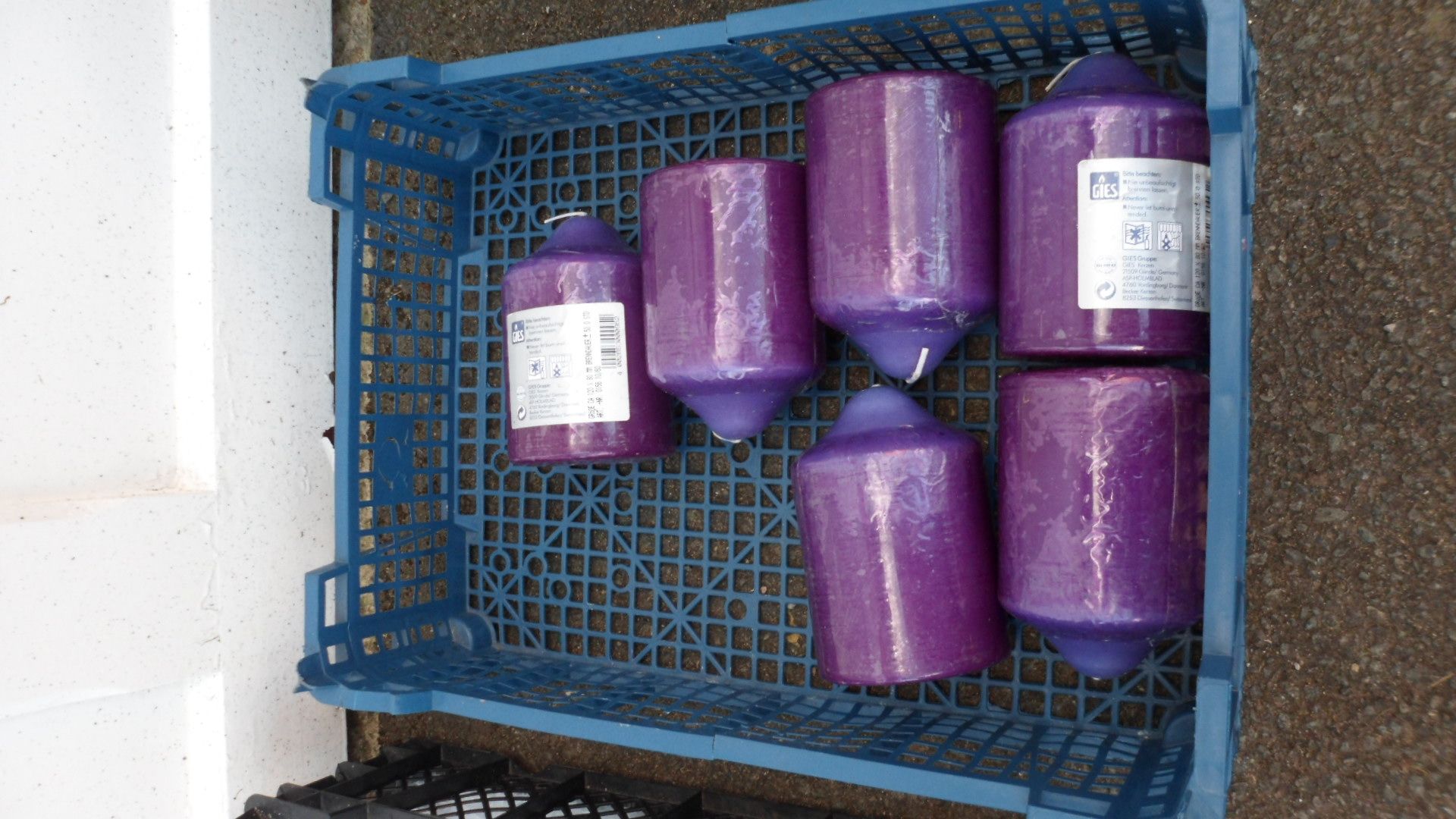 6x Church Candles - Purple