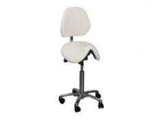 Stool Saddles With Tilting Backrest