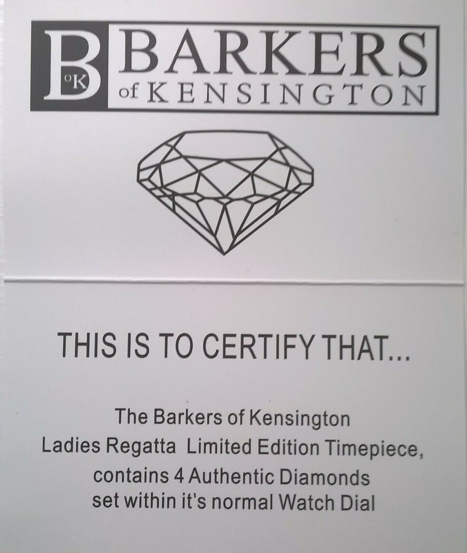 Brand New Barkers of Kensington Ladies Regatta Diamond Set Watch - Image 3 of 6