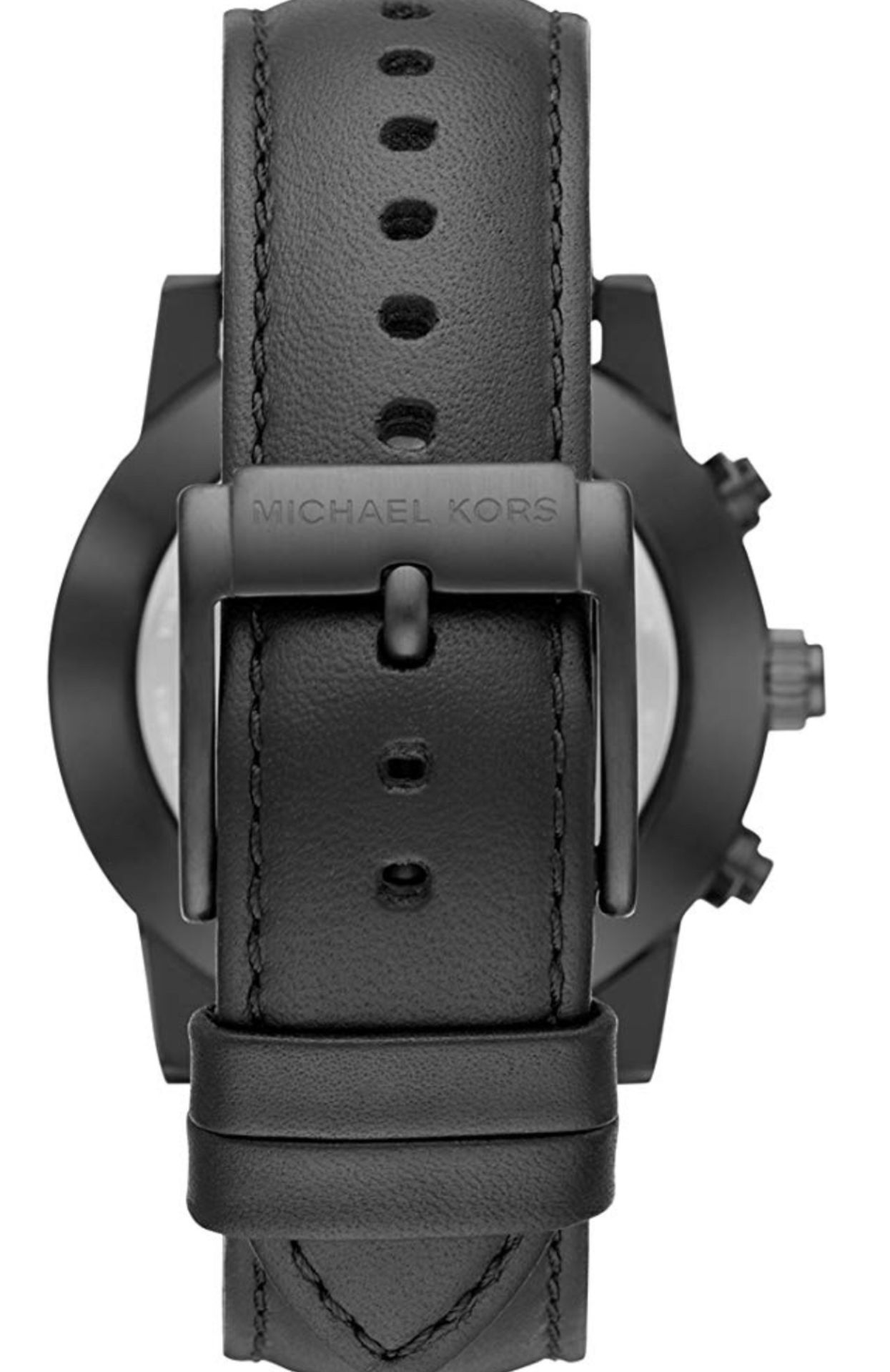 Michael Kors mkt4025 Men's Hutton Hybrid Smartwatch. Quartz Stainless Steel and Leather - Image 3 of 5