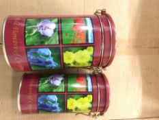 107x Flowers From Cornwall Tins