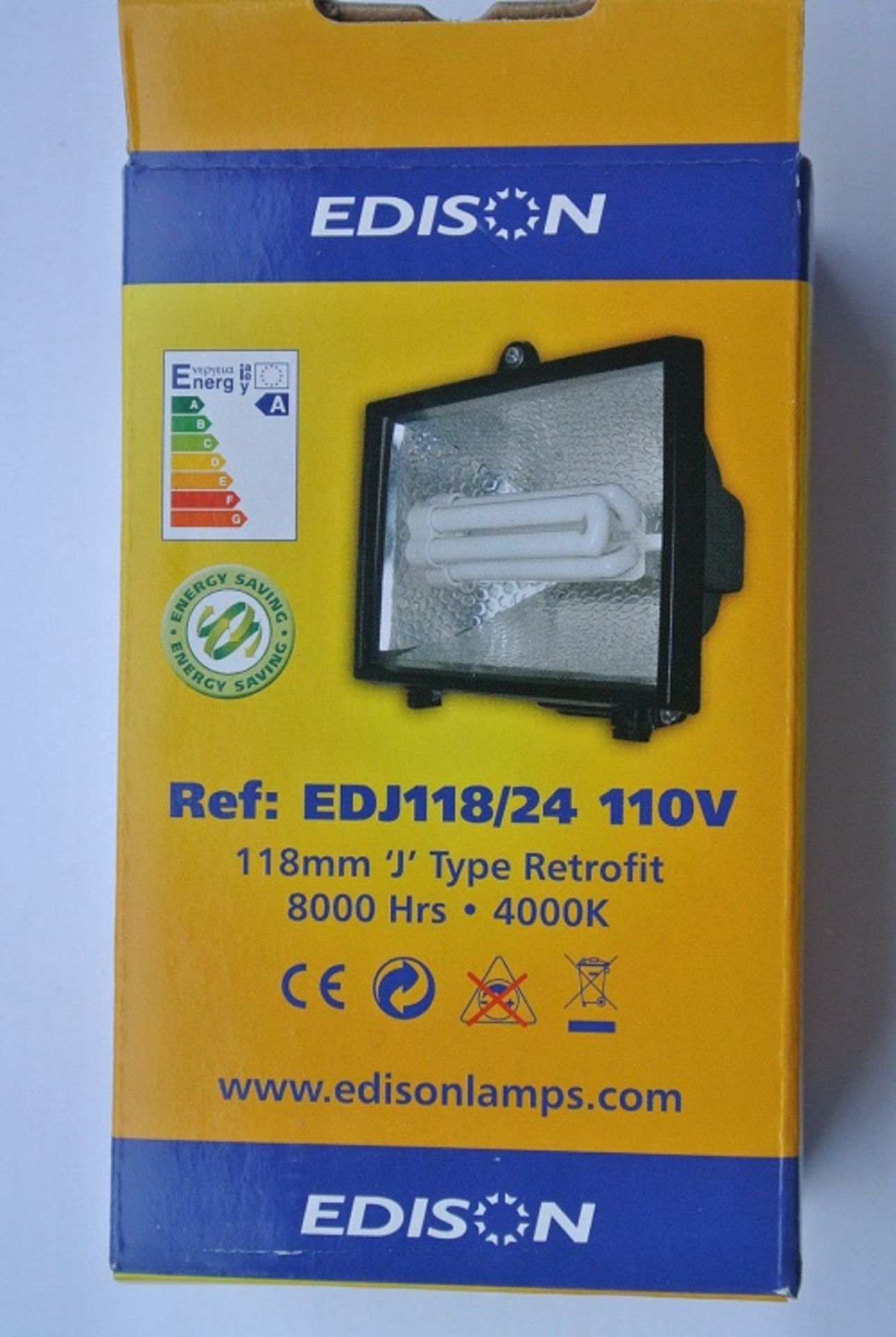 10x 110V Edison 24W Low Energy EDJ118 Bulbs 8000 Hours for Photocell Lamp