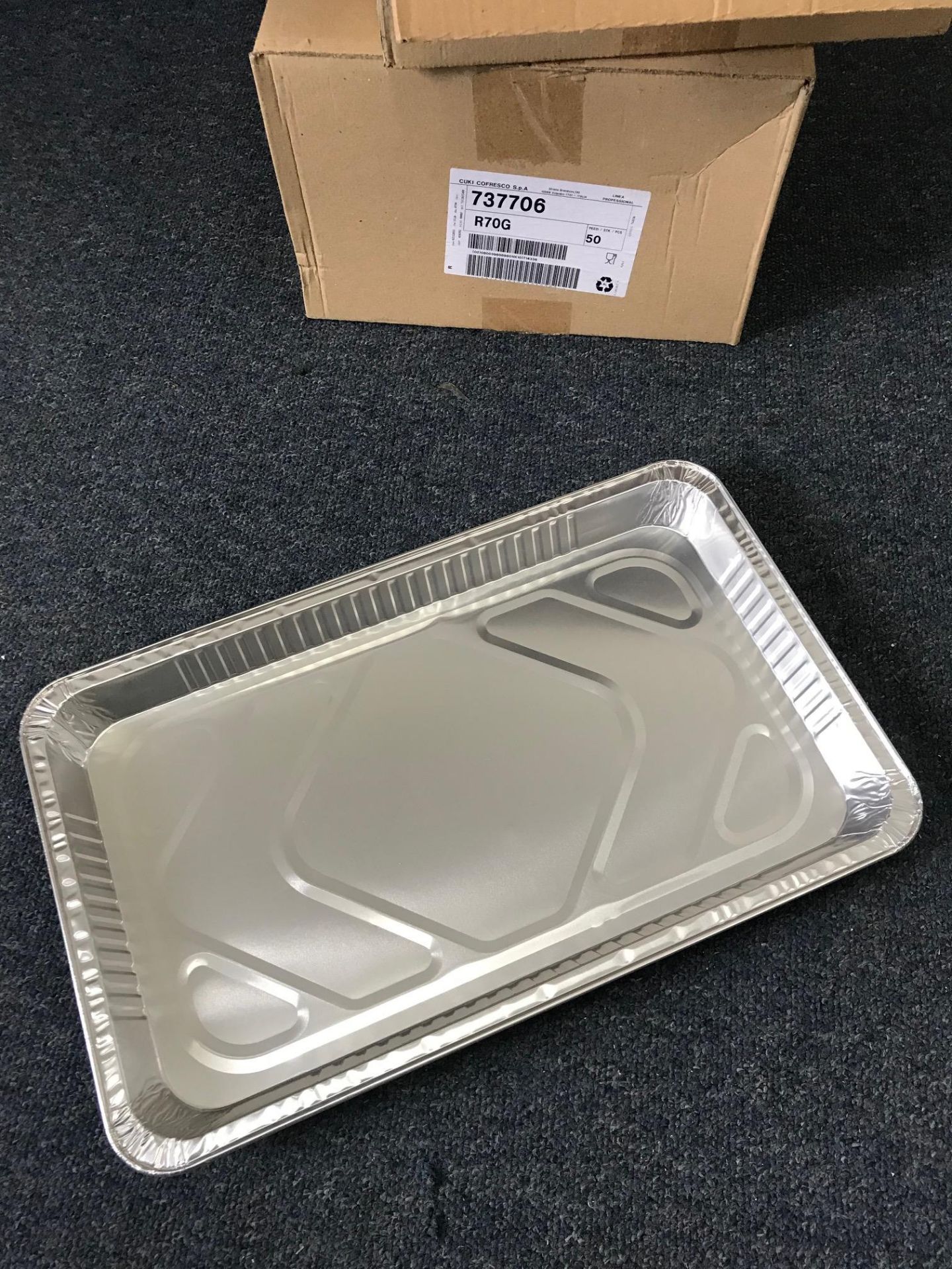 2 Boxes Of 50 Aluminium Baking Trays - Image 2 of 2