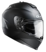 HJC IS-17 Full Face Motorcycle Helmet Matt Black. Size 54