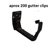 Square Gutter Clips. Black