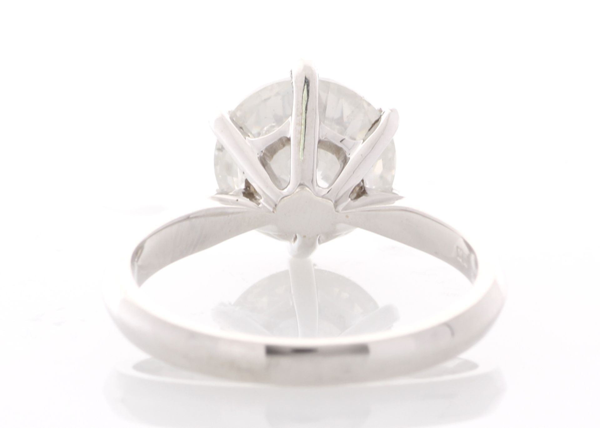 18ct White Gold Single Stone Prong Set Diamond Ring 3.50 Carats - Image 3 of 5