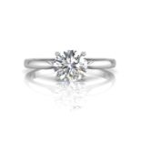18ct White Gold Single Stone Claw Set Diamond Ring D SI 0.70 Carats
