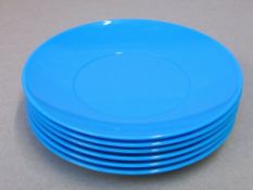 30 x Turquoise Kinderzeug Unbreakable Baby Saucer. Dish washer & Microwave safe