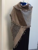 4 x Large Luxury Oversized Shawl Wrap Scarf, Pashmina & Wool, Autumn Colours