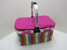 5 x Insulated Folding Picnic Camping Shopping Cooler Cool Hamper Basket Bag