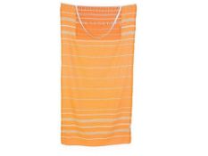 6 x Turkish Bath Beach Towel with pocket. Orange. Cacala Peshtemal