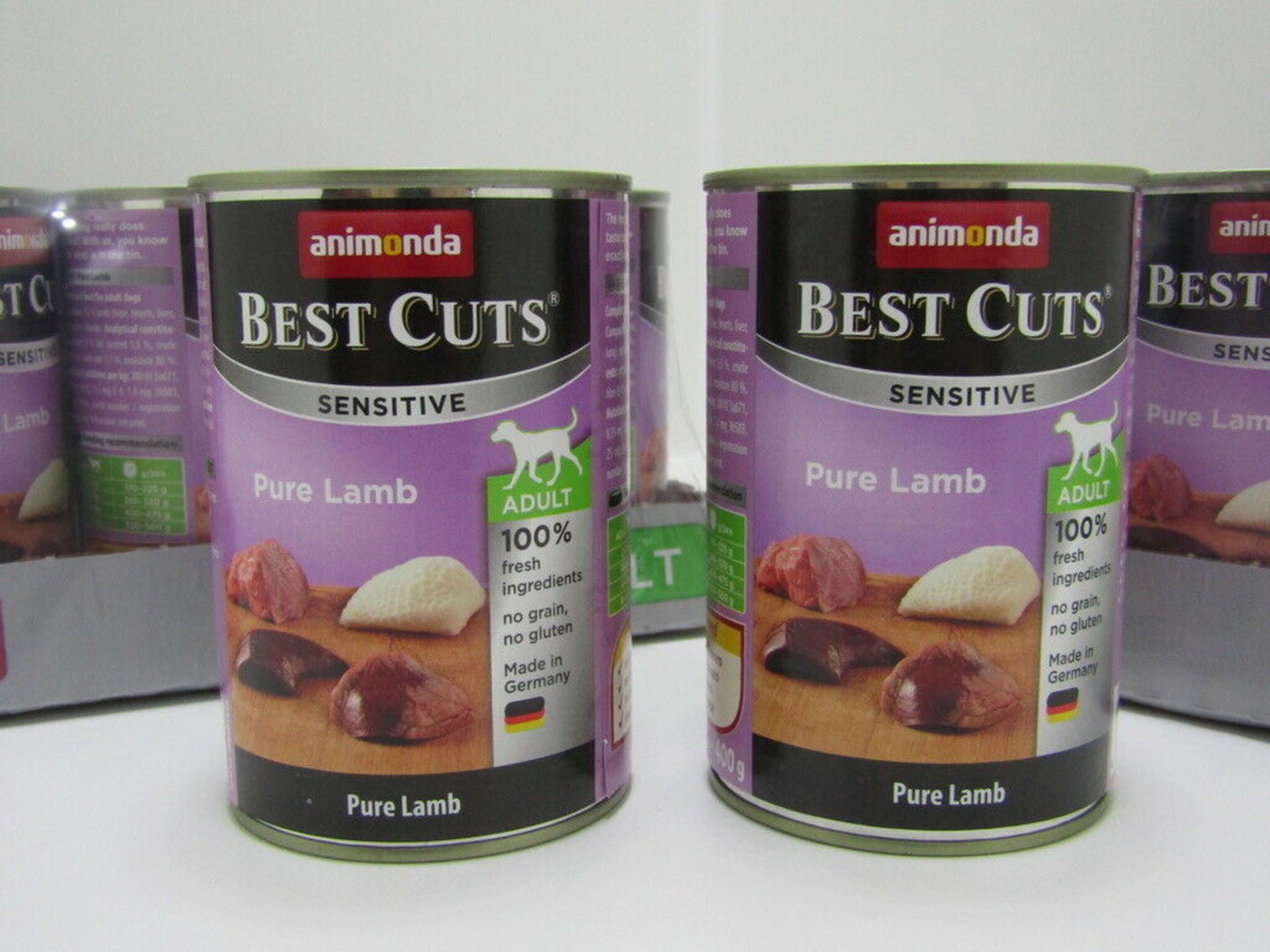 24 x Dog Food. Adult Sensitive. Animonda Best cuts pure lamb. Bulk Buy, 400g each - Image 2 of 4