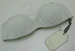 10 x Vintage Boutique Ivory Fashion Bra. Pleated, Halterneck UK size 10. (34" A/B)