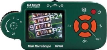 Extech MC108-4 Digital Mini Microscope. 2MB Memory. Includes hands free stand