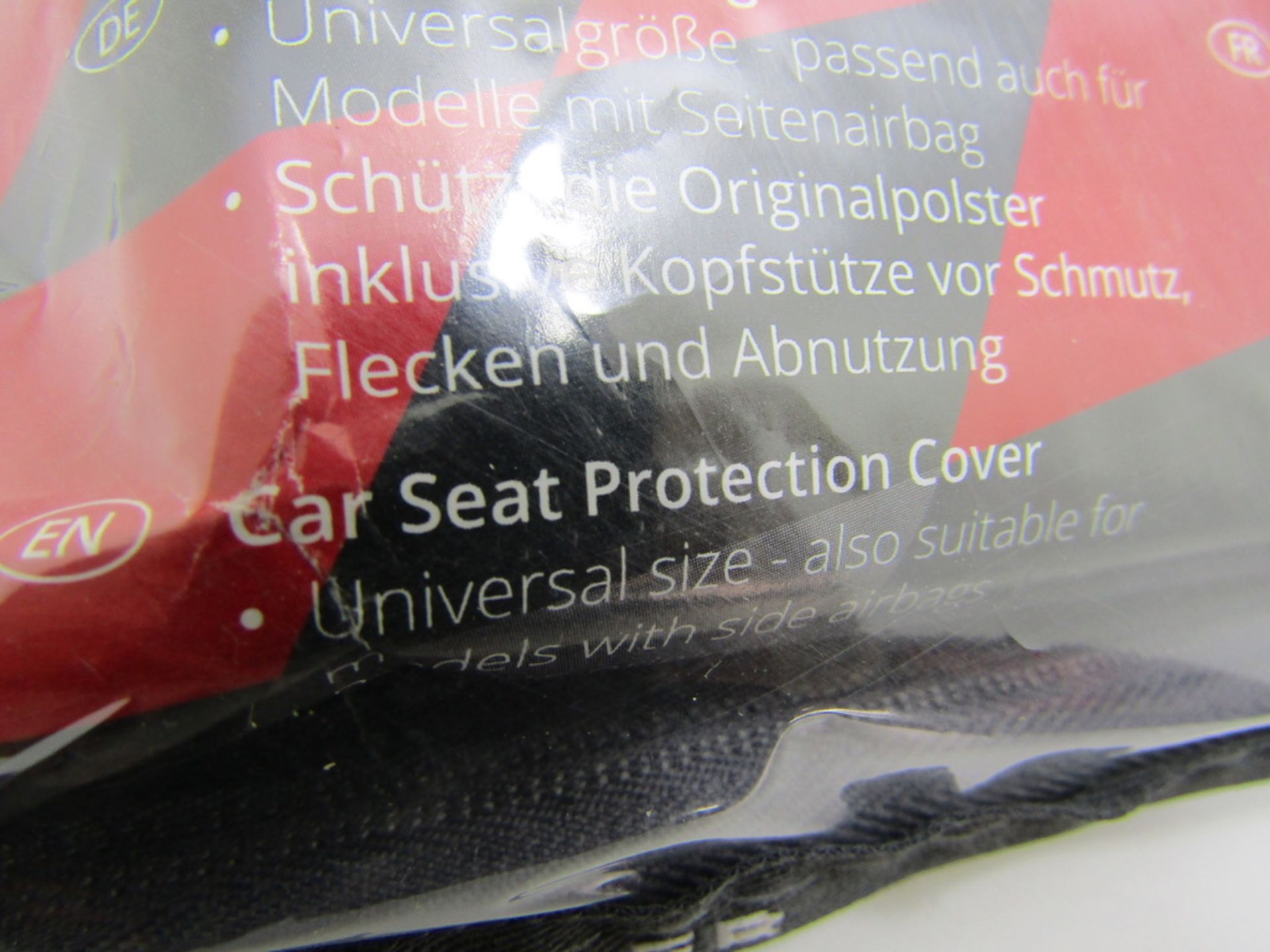 3 x Walser Car Seat Cover. Black Faux Leather - Image 4 of 4