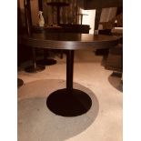 1x Small round veneer table